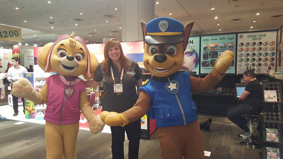 Alyssa networking at the Toy Fair
