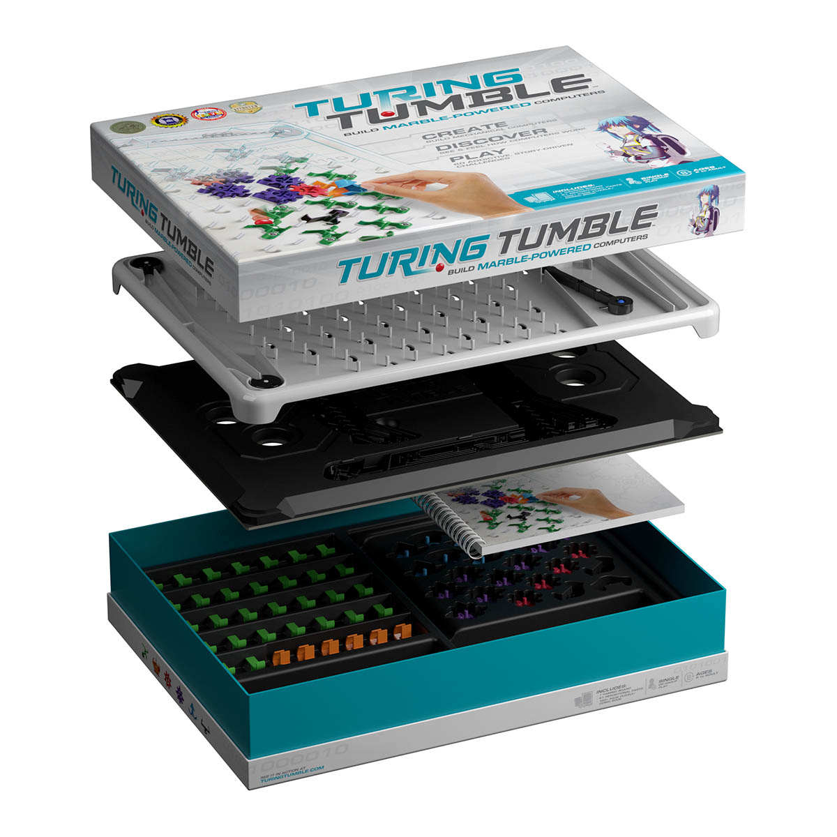 Example of a computer built on the Turing Tumble